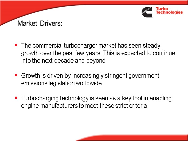 The commercial turbocharger market has seen steady growth over the past few years. This